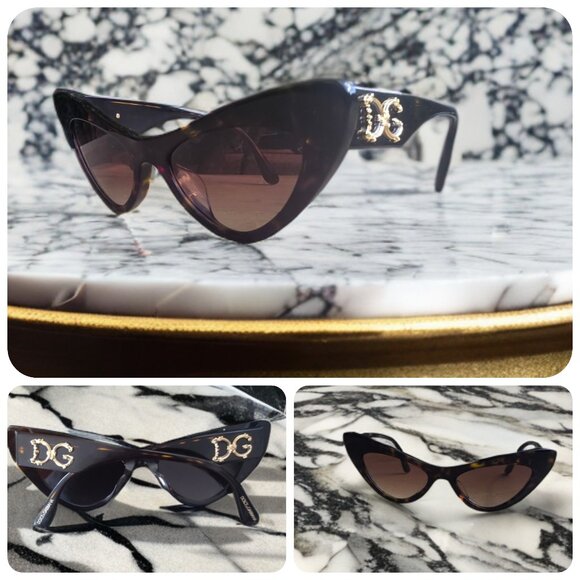 Sunglasses Dolce &Gabbana Havana/Femme Cat Eye Tortoiseshell DG 4368 (502/13) - Picture 1 of 5